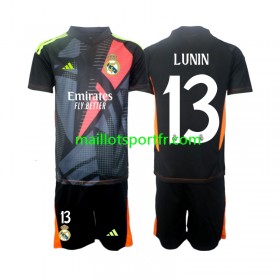 Maillot de Foot Real Madrid Andriy Lunin 13 Gardien Enfant Exterieur 2024/25